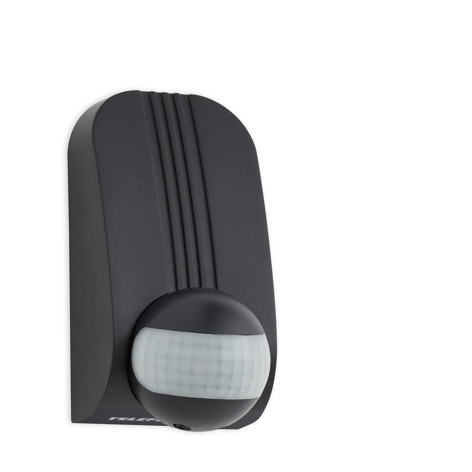 TELEFUNKENMotion Sensor for Outdoor and Indoor Use, Motion Sensor 180°, Twilight Sensor, Range Max. 12 m, Includes Time Setting, Includes Corner Bracket, Max. 2,000 Watt, Black, 138 x 71 x 76 mm (L x
