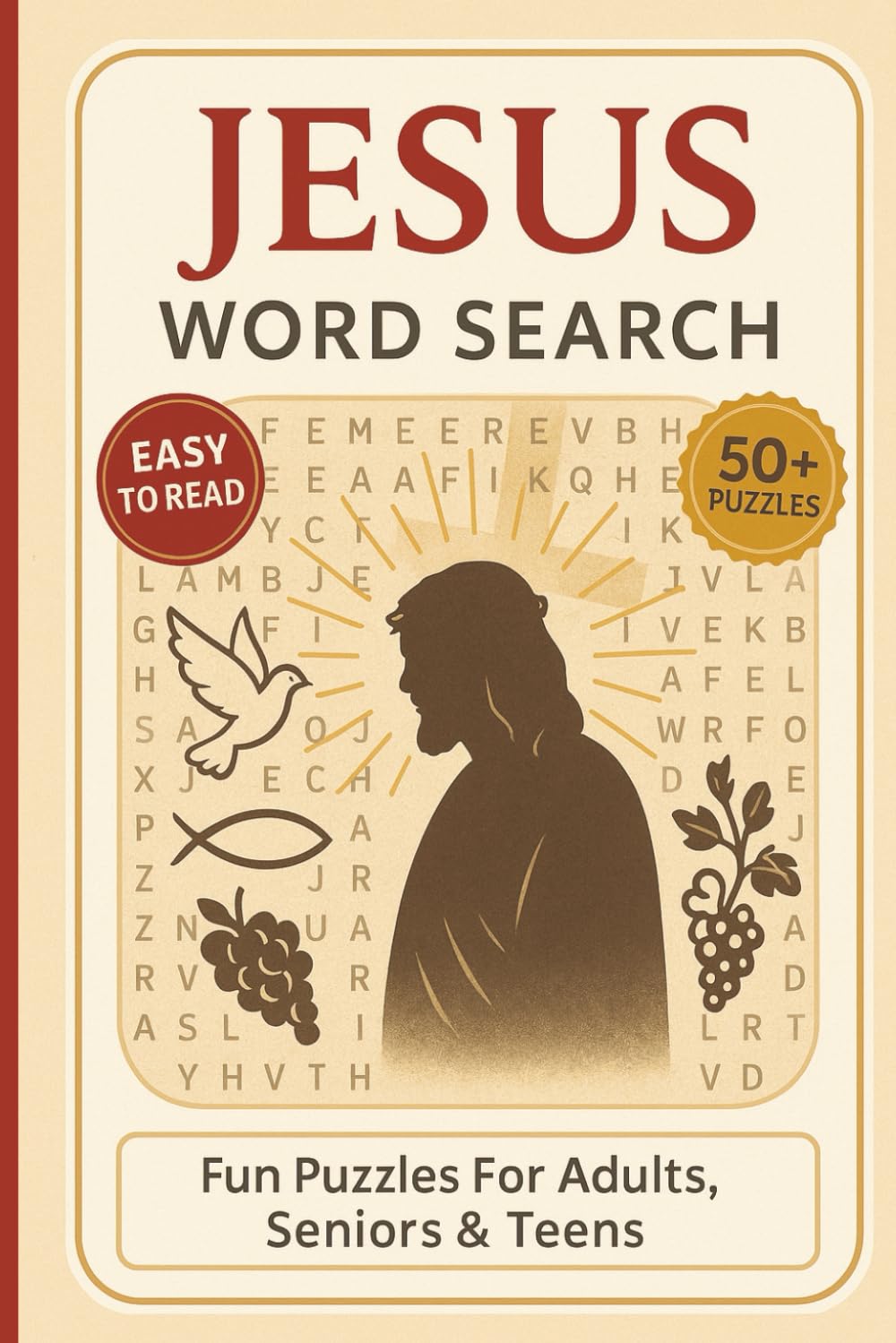 Jesus Word Search Puzzle Book: Word Searches With Clear and Easy to Read Words About Life, Names ,Teachings, Miracles Of Jesus and More | 6x9 ... Time (Christian Word Search Book Series)