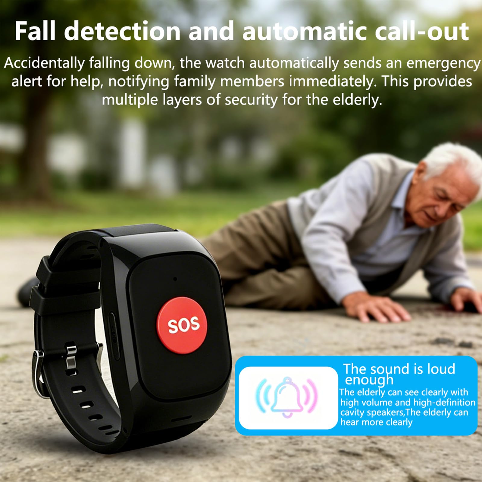 Montre Intelligente pour Seniors Agee Personnes Âgées, Vibration Et Signal Sonore Double Alerte pour Les Seniors. Configuration pour 15 Personnes Screen
