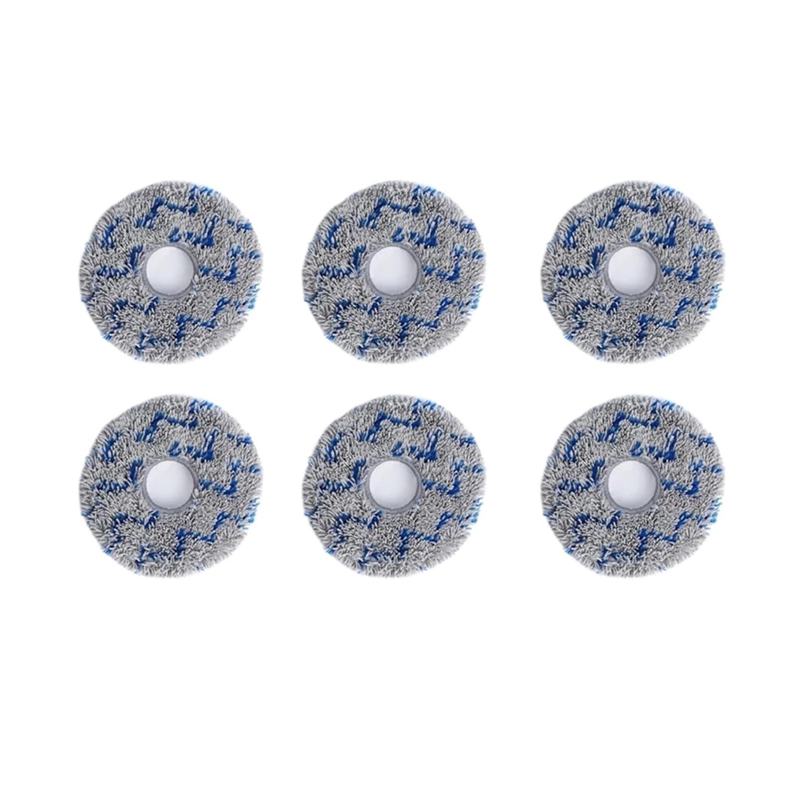 VIXWDRUTY Mop Cloth，Compatible For Deebot，T30 Pro，Compatible For Omni，T10 T20/T30s Combo X1 X2 /Robot Vacuum Cleaner Mop Pads Accessories Parts(6PCS)
