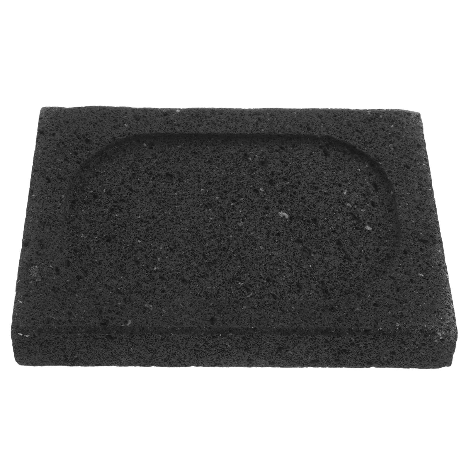 Piastra di Pietra Lavica per Barbecue, per Persona | Colore Nero, Superficie Antiaderente, Uso Indoor e Barbecue, Adatta a Bistecca e Carne, Facile da Pulire