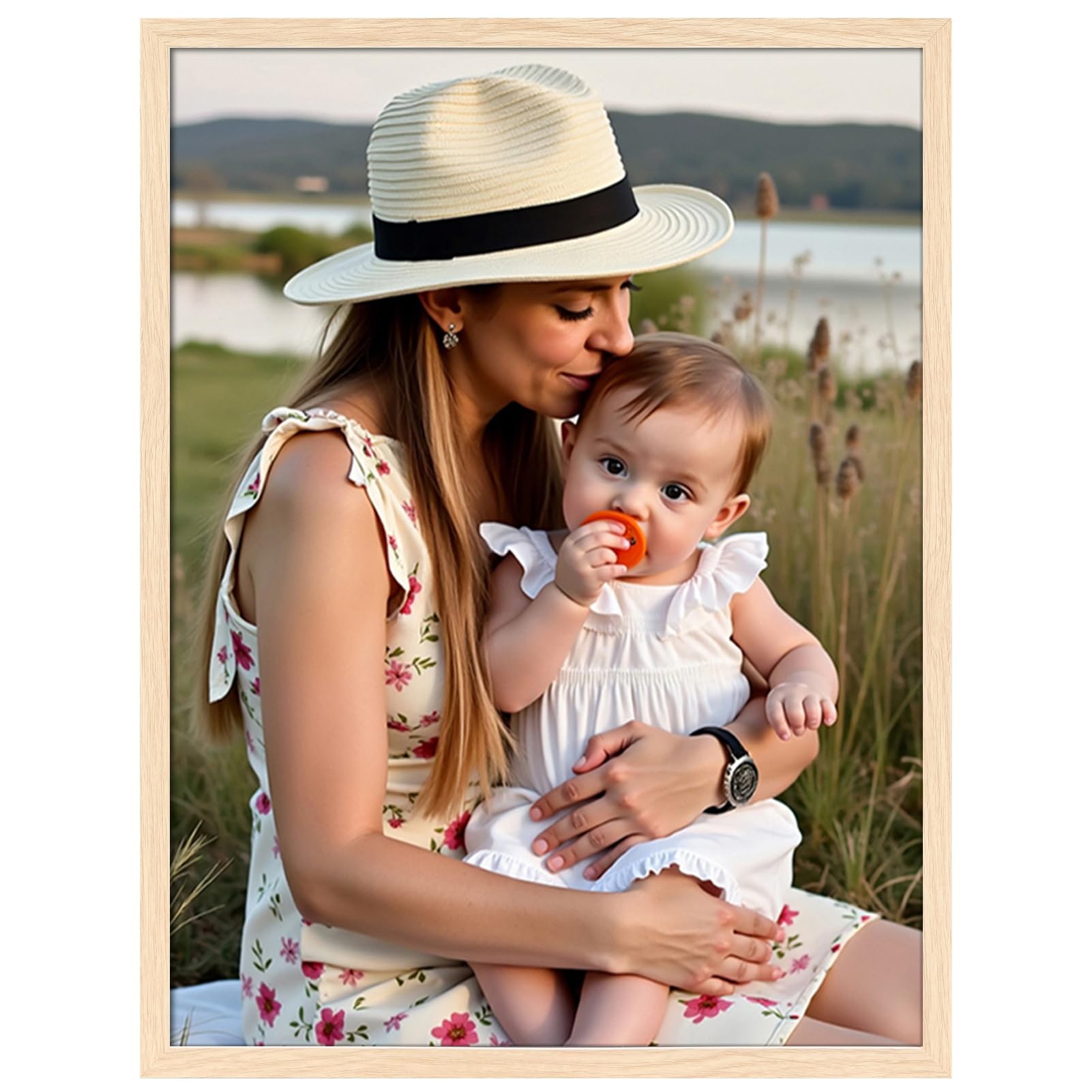 Ditwis 30x40 cm Picture Frame Wood Colour, 16x12 inch Poster Frame for Horizontal or Vertical Wall Display in Living Room