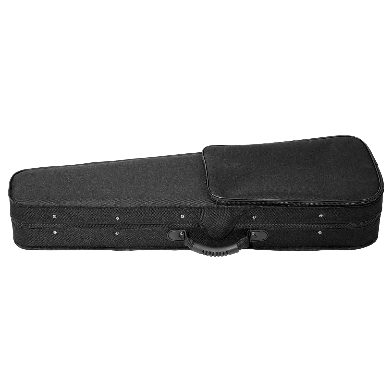 VEVOR Étui pour Violon 4/4, en Nylon, Léger et Portable, Doublure en Peluche, Double Bandoulière, Anti-Rayures, Forme Triangulaire Professionnelle, Transport Confortable à l'Épaule ou à la Main, Noir