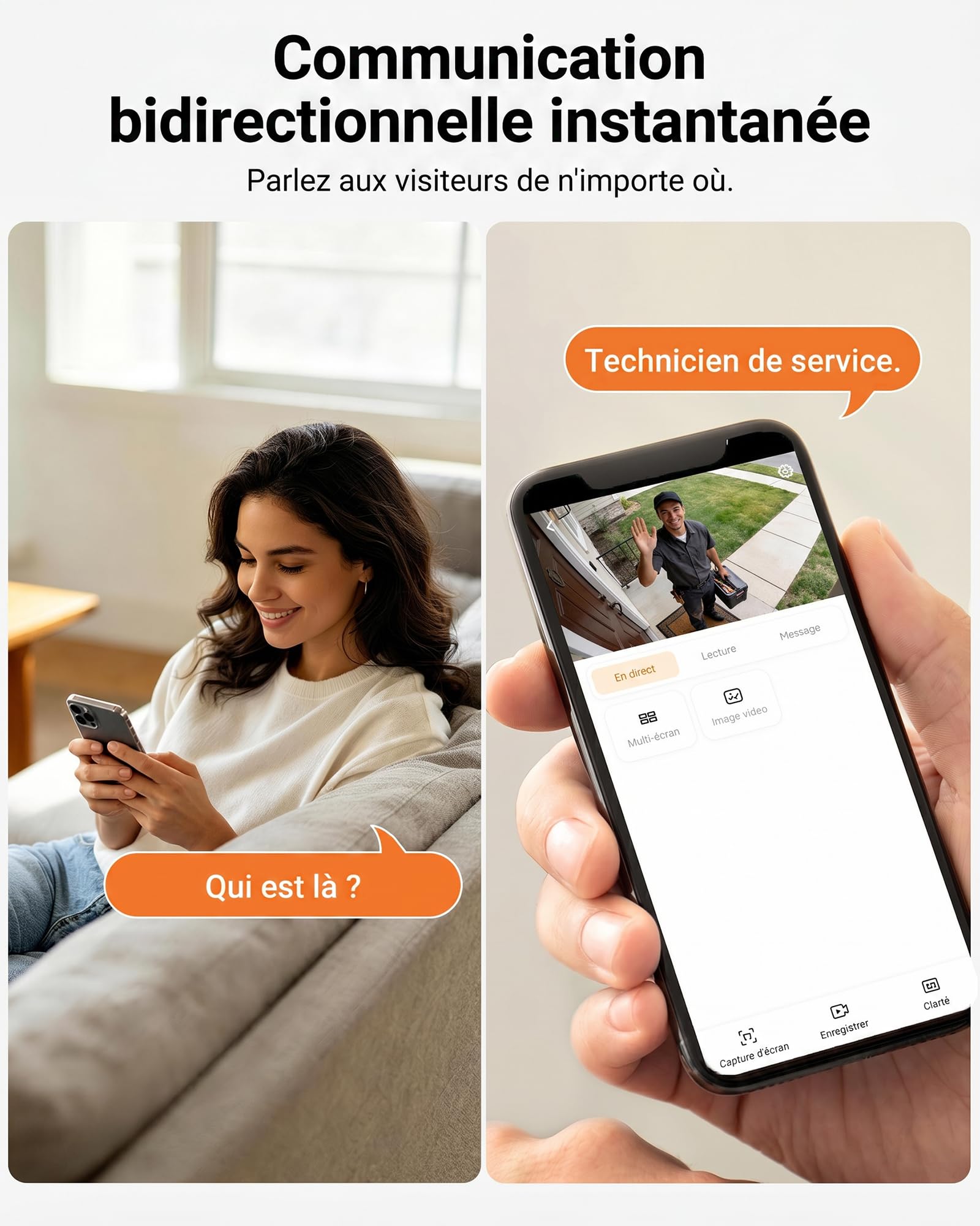 Anlapus Kit de caméras de surveillance PoE 3 MP d'extérieur avec disque dur de 500 Go, système vidéo NVR 8 CH 5 MP, 4 caméras d'extérieur 1296P, détection de personnes et de véhicules, vision nocturne | Détection IA des Personne, Vision Nocturne et Alarme