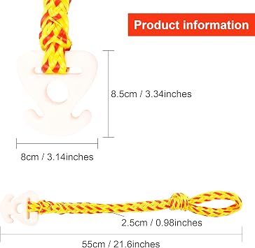 2 Pcs Boat Tube Towable Rope Quick Connector for Tubing | Boat Tow Harness for Tubing, Self Centering Tow Harness for Boat WaterSports