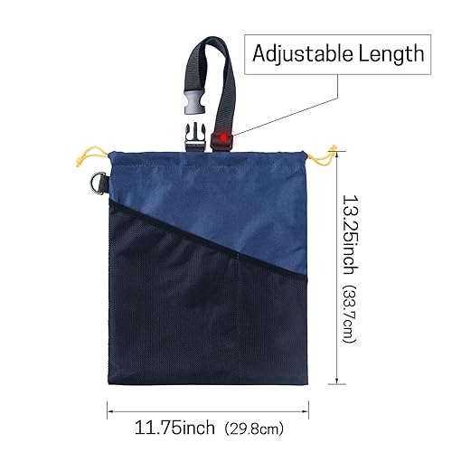 Miniatura 4 de GNEGNI 2 botes de basura para automóvil, bolsa de basura colgante para automóvil con forro impermeable a prueba de fugas