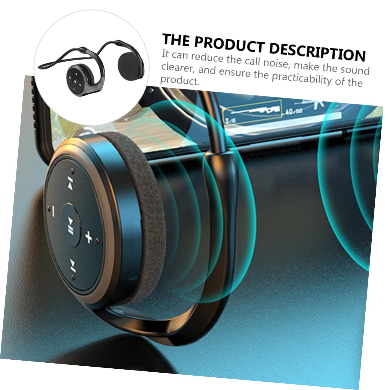 Operitacx Auricolari Wireless per Auto Design Mini, Capacità 450mah, Materiali in Plastica, Prestazioni Professionali per Sport All'aperto e Shopping