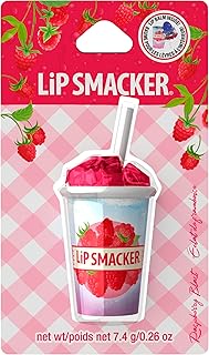 Lip Smacker Summer Refresher Lip Balm, Moisturizing, Collectible Beverage Cup Design, Sheer Finish for Smooth Lips – Raspberry Blast