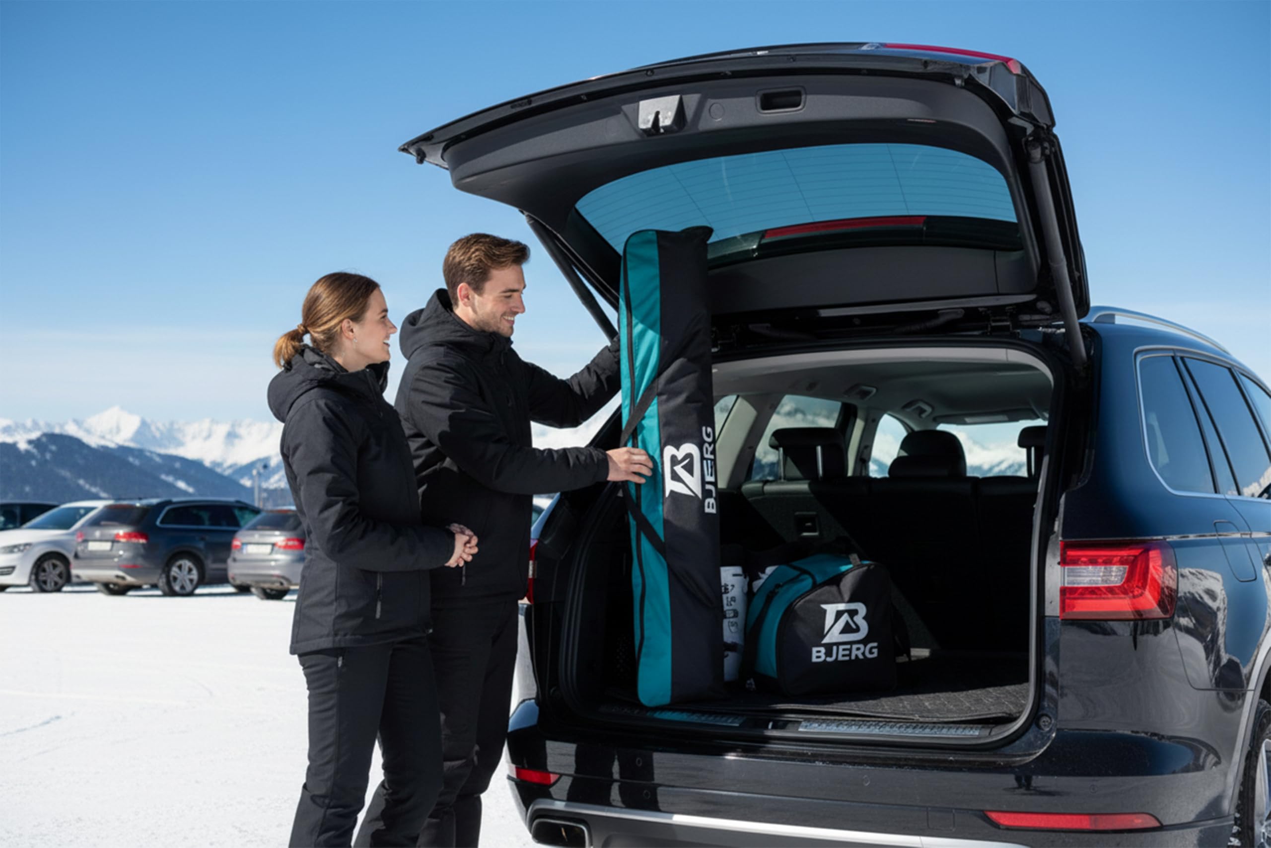 BJERG Sac de ski et sac à chaussures imperméable – Ensemble transport ski – Fabriqué en UE
