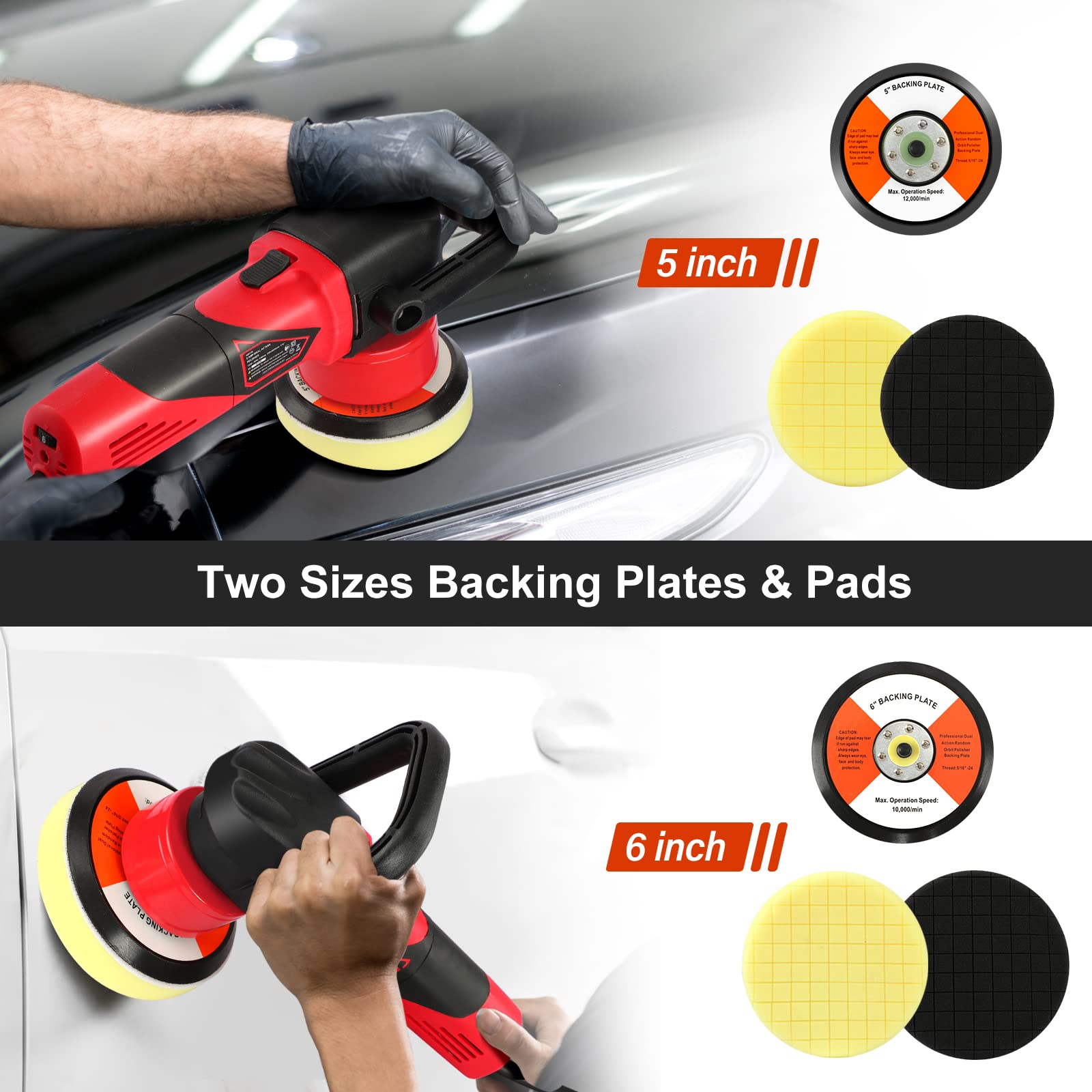 Buy AVID POWER Buffer Polisher, 5inch/6inch Dual Action/DA Polisher