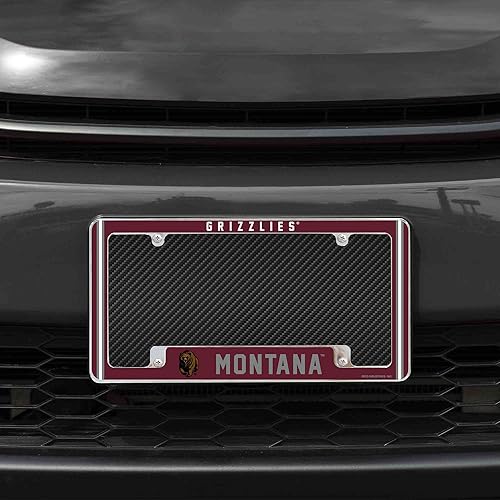Miniatura 237 de Rico Industries NCAA Classic 12" x 6" Chrome All Over Automotive License Plate Frame for Car/Truck/SUV