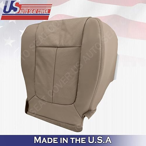 Miniatura 3 de 2009 2010 para Ford F150 Lariat Front BOTFor Toms Cubierta de cuero perforada marrón