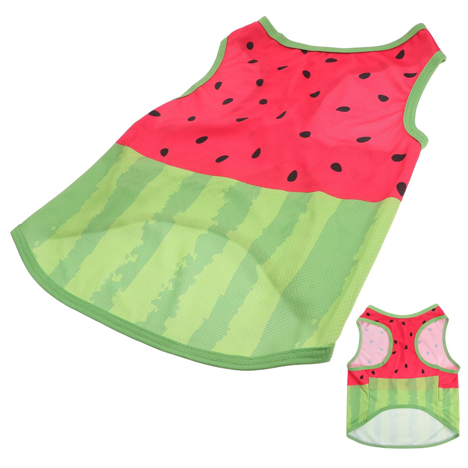 Maglia Rinfrescante Cane Estiva Pet Vest Taglia in Seta | Watermelon Puppy T-shirt, Abbigliamento Cani per Vacanze Estive, Size Xl, Traspirante e Facile da Indossare