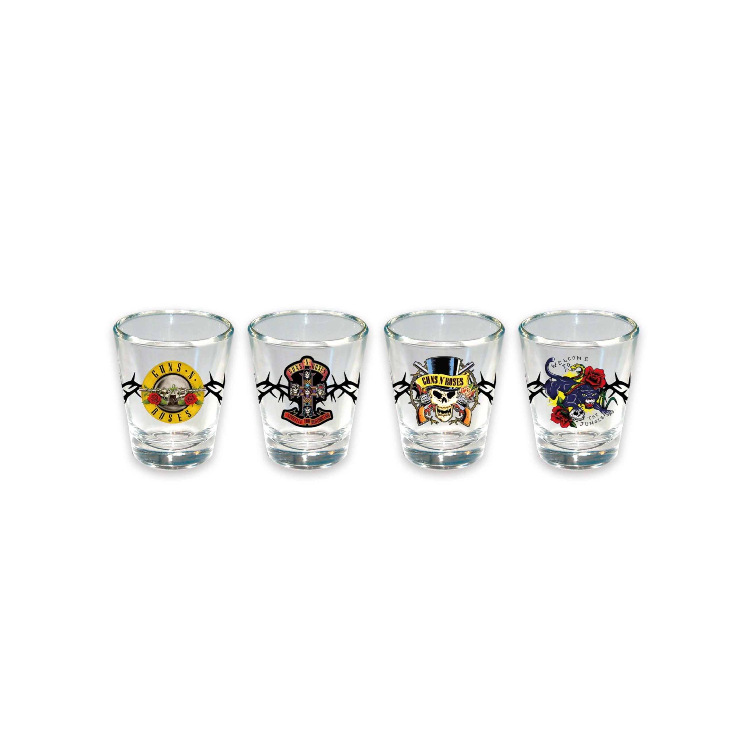 GUNS N' ROSES 4 Piece Shot Glass Set