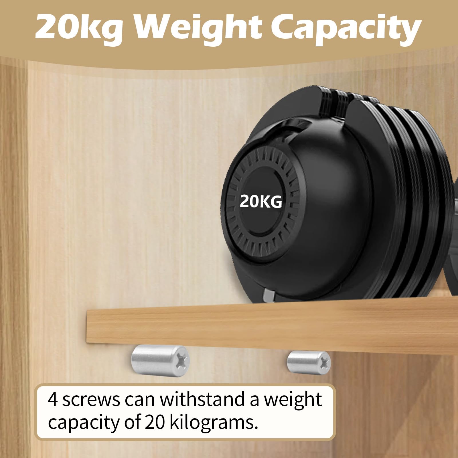 Supporti Per Mensole A Viti Autofilettanti - Confezione Da 20 Pezzi Per Armadi E Librerie