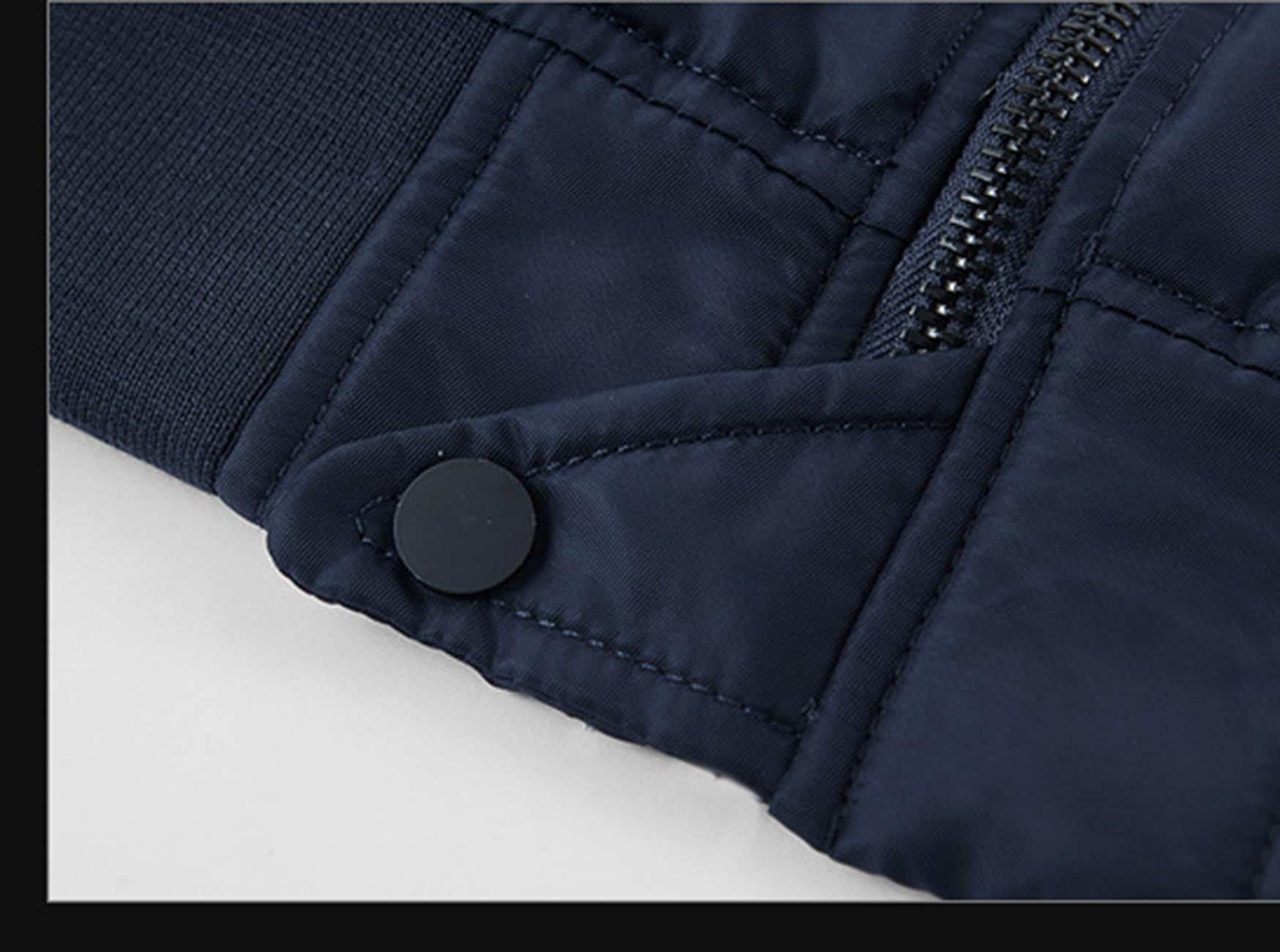 TangDao Chaqueta aviador de Hombre Con Cuello Alto Chaqueta Bomber de Entretiempo Cortavientos Chaqueta de Invierno deportiva