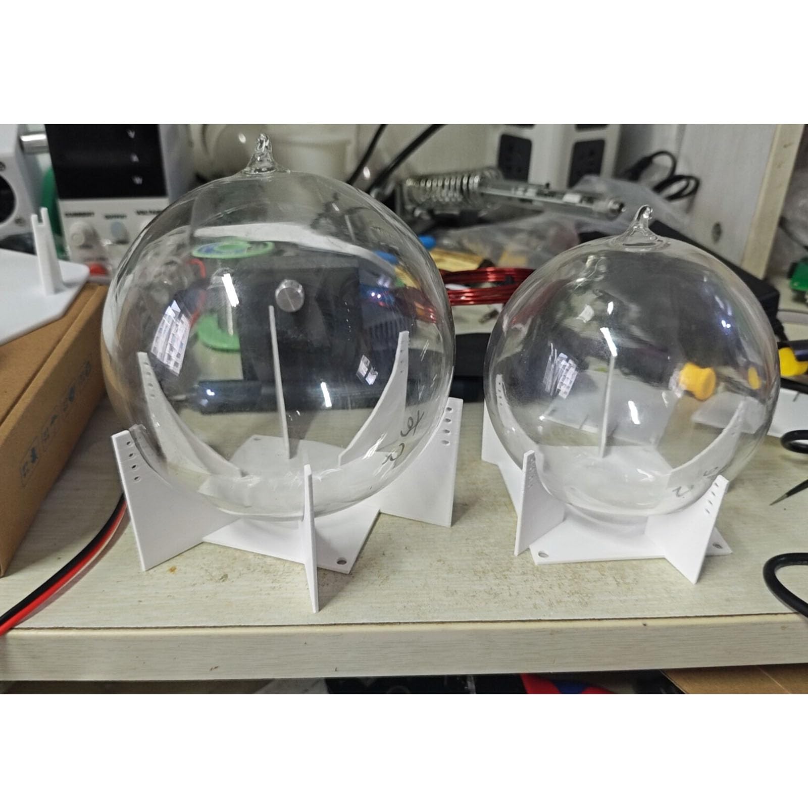 Lámpara de globo de plasma, 9 cm de diámetro para decoración de escritorio y entusiastas de la ciencia, maravilla visual única, ideal para actividades al aire libre y señales de advertencia