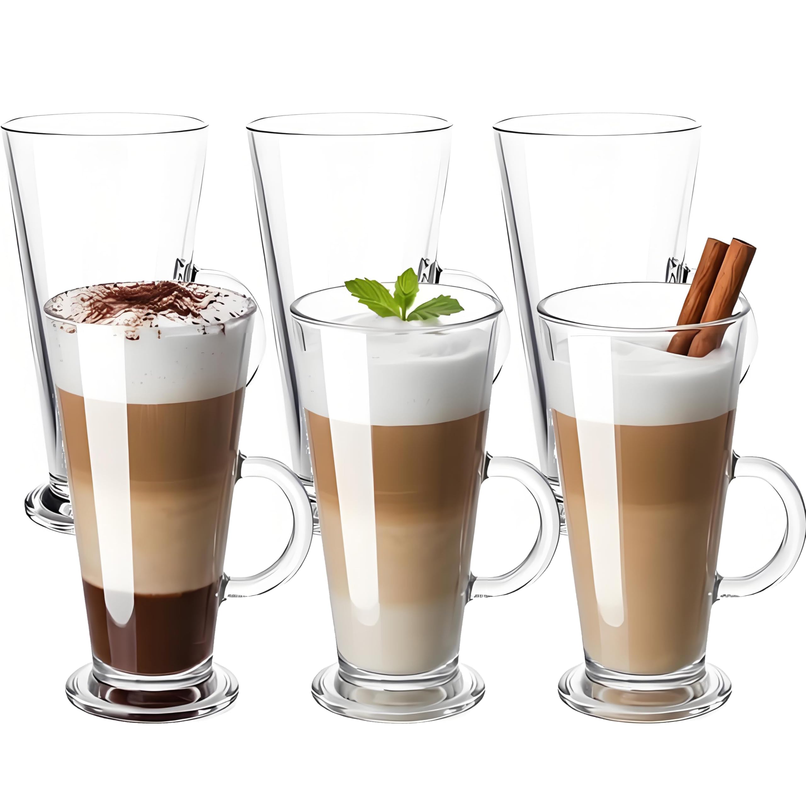 W.A.ソープ著『ENGLISH & IRISH GLASS』アンティークガラス Amazon.com | WUWEOT 6 Pack Tall Irish Coffee Mugs, 9 OZ Clear