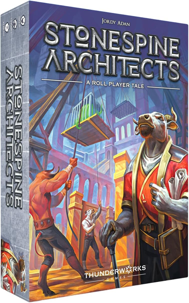 Stonespine Architects Board Game | The Card-Drafting Game of Dungeon Design | Competitive Labyrinth Building Strategy Family Game | 45-60 Minutes for 1-5 Players Ages 10+ by Thunderworks Games