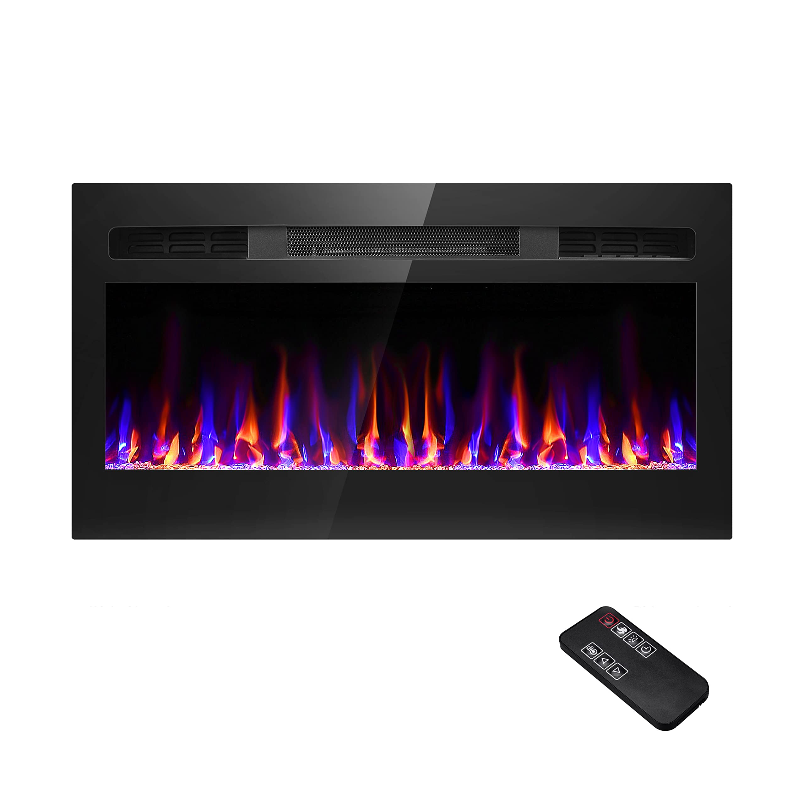 Sixfivsevn 31 Inches Electric Fireplace, Wall Fireplace Inserts
