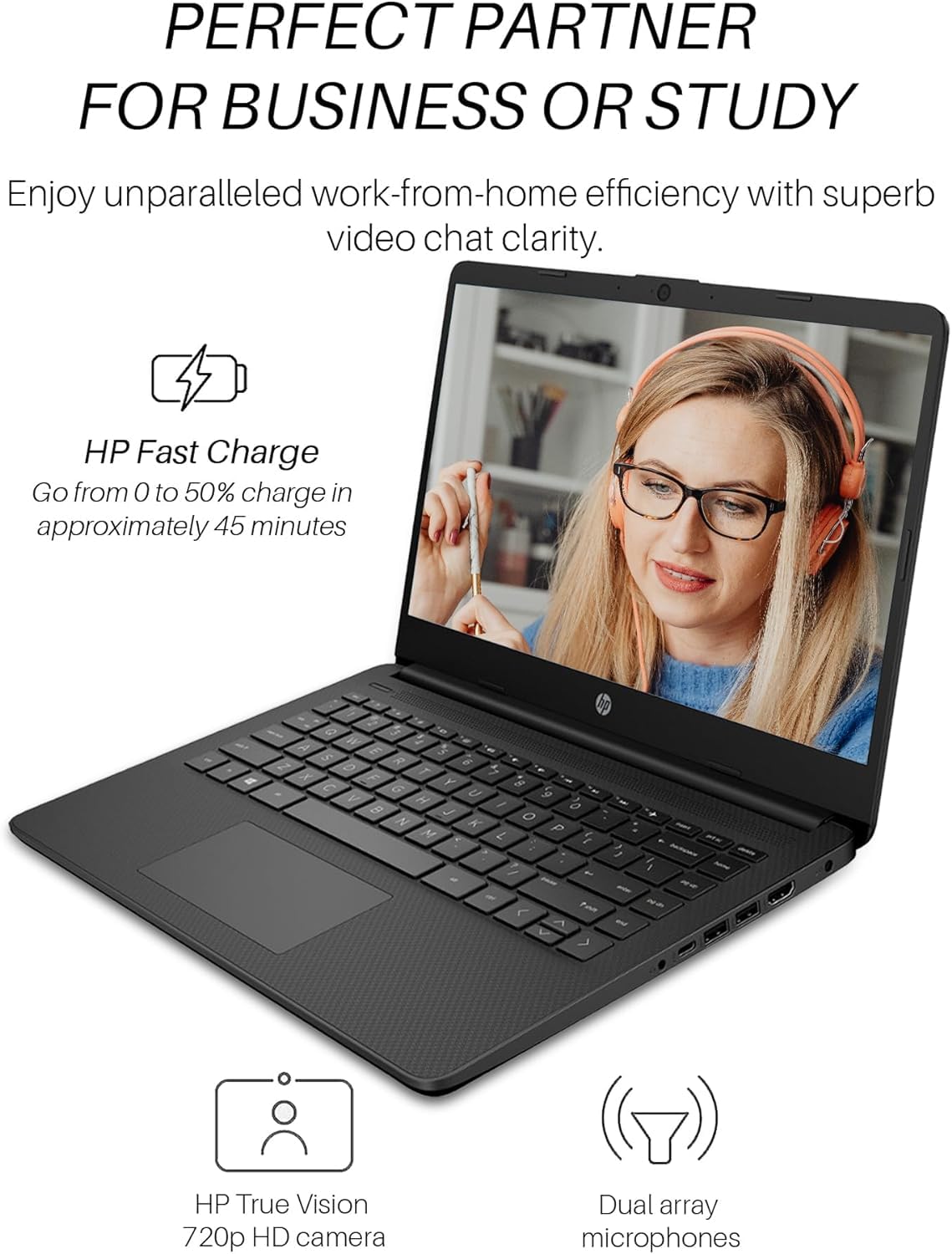 Amazon.co.jp: HP 14インチ ノートパソコン 学生ビジネス 1年間の