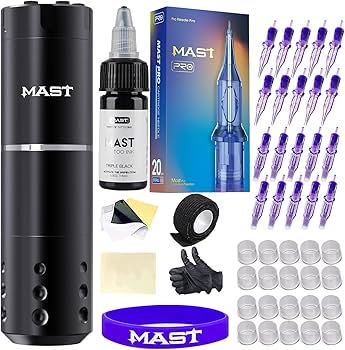 MAST マスト　タトゥーマシン　ペン型　ワイヤレス Amazon | マストタトゥーガンキット、ワイヤレス完全タトゥーキット