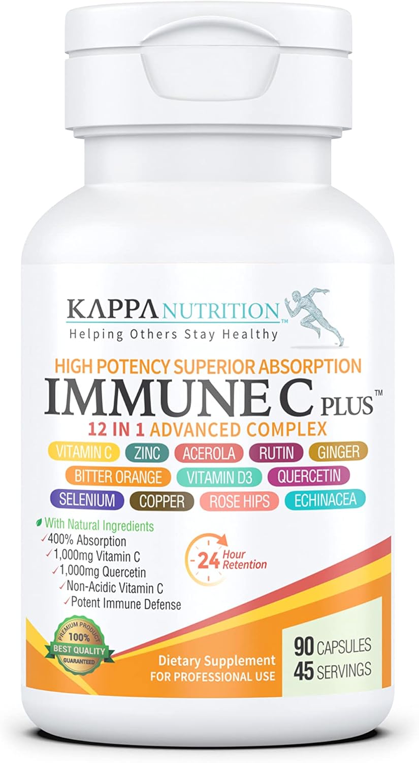 90 CAPSULES QUERCETIN 1000mg Vitamin C 1000mg Zinc 50mg Vitamin D3