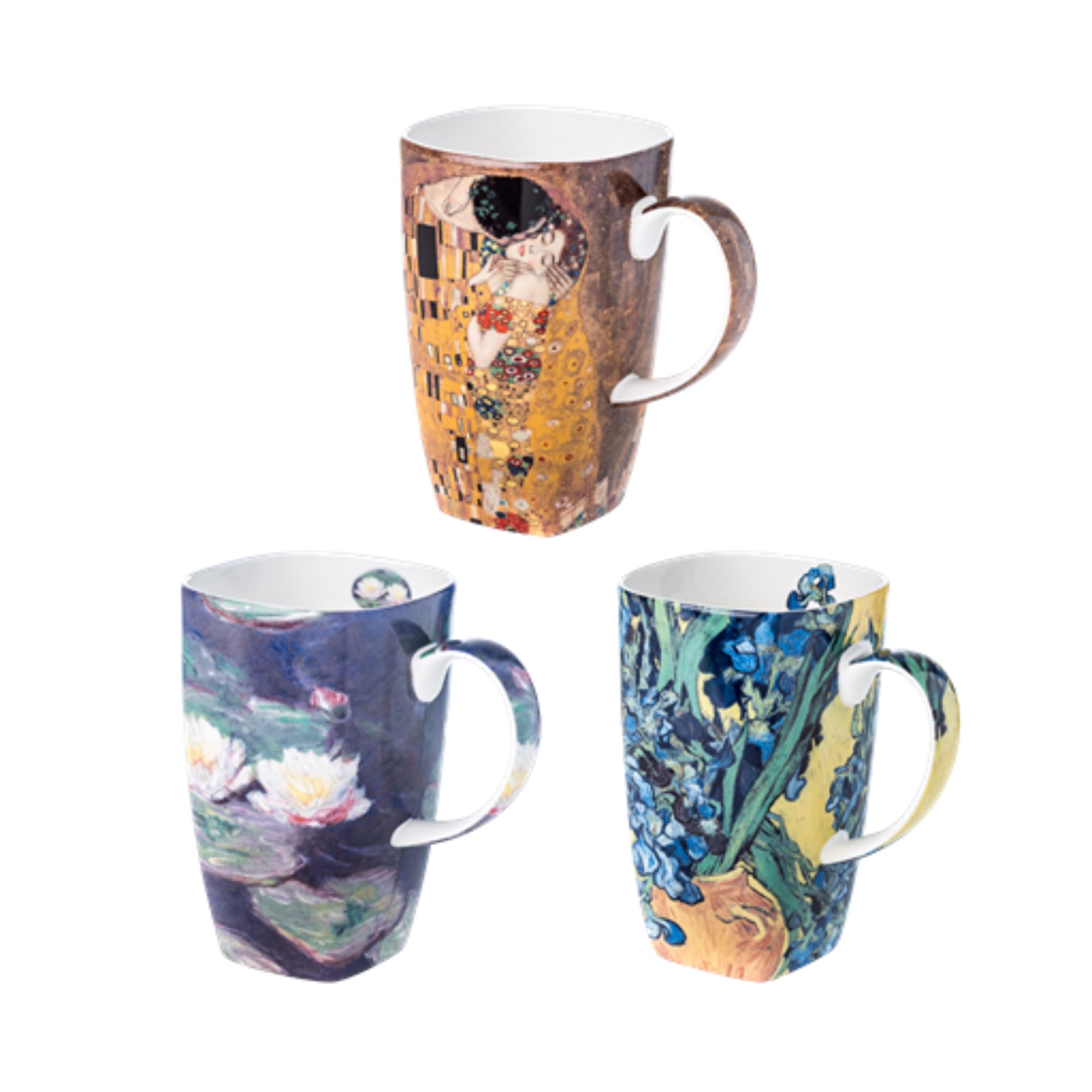 McIntosh Old Masters Three Mug Bundle Fine Bone China Grande Mug,12.5 oz