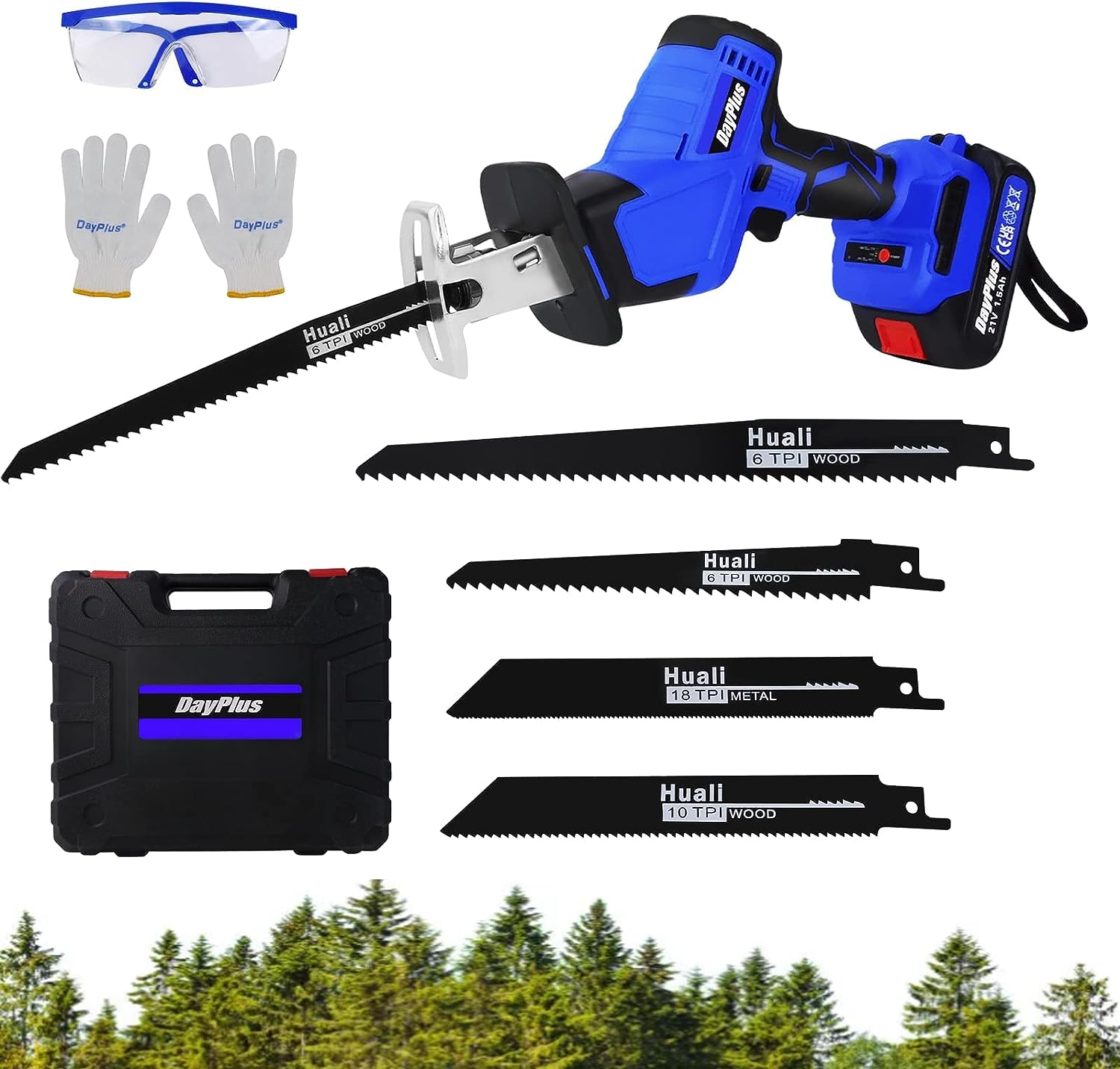 Amazon | Dayplus 21V充電式レシプロソー 2.0Ahバッテリー2個付 DIY  