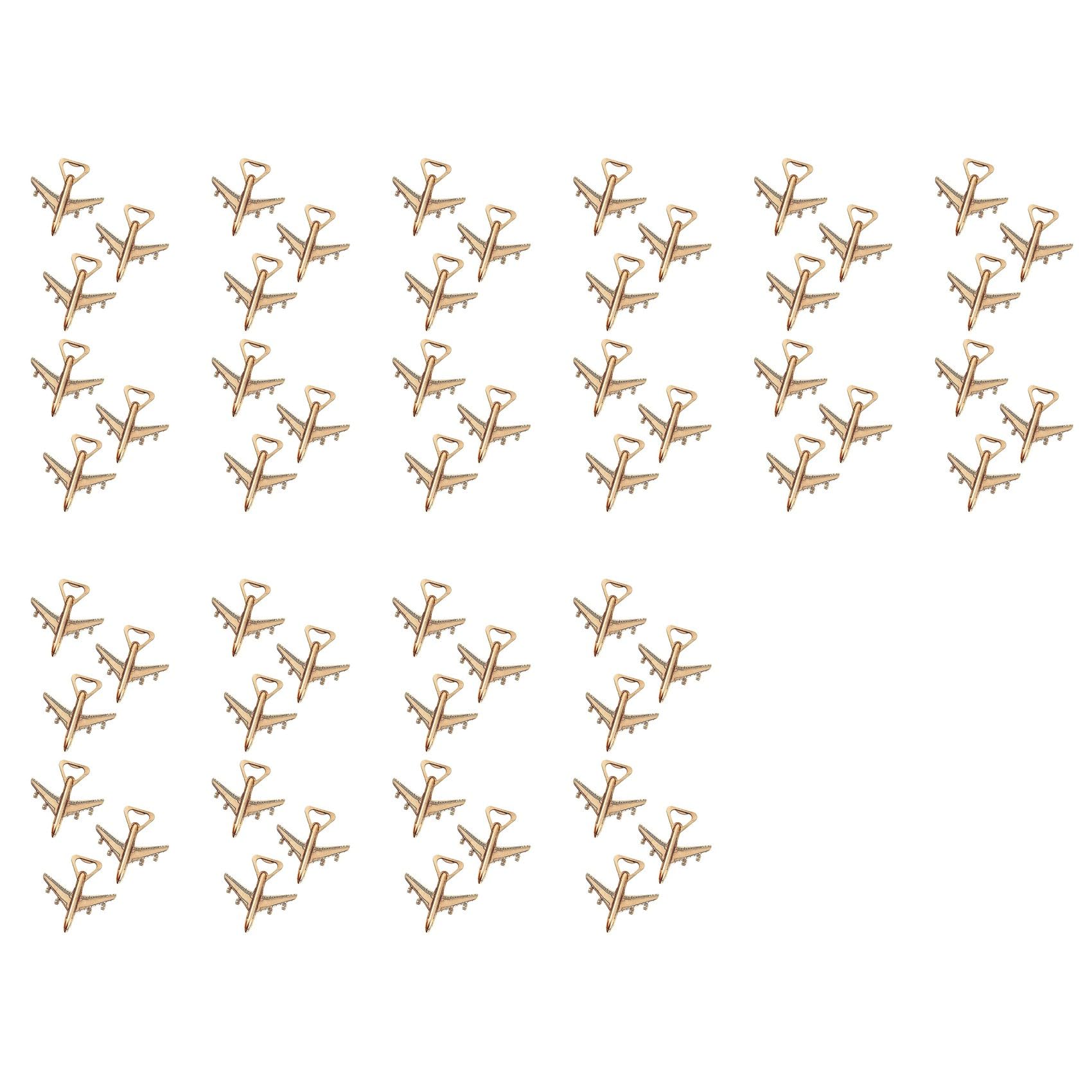 Wuden Pack of 60 Airplane Bottle Opener Gift Box Air Plane Travel Beer Bottle Opener Favor Wedding Birthday Decorations