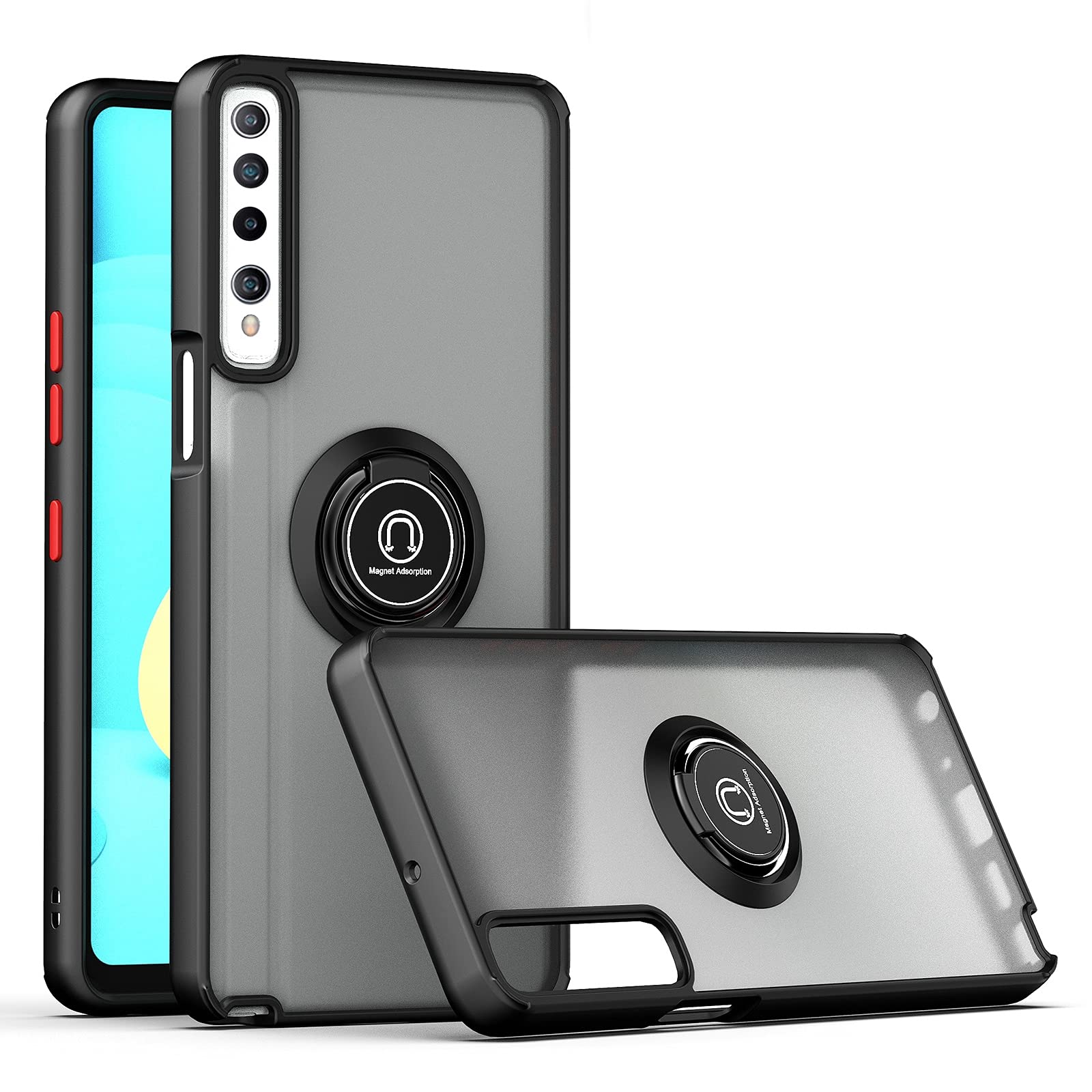 Mobile Phone Cases for LG Stylo 7 Q Shadow 1 Series TPU + PC Protective Case with 360 Degrees Rotate Ring Holder Phone Accessories