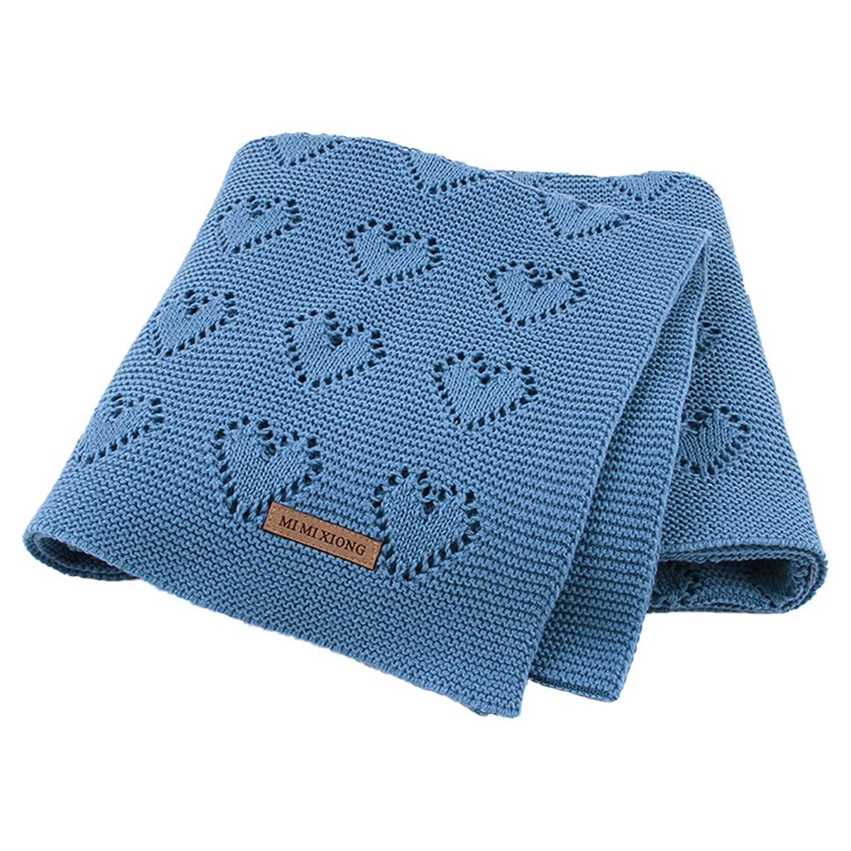 SZJIAHTM Newborn Toddler Baby Blanket Cotton Cable Cellular Knitted 100 x 80cm Soft Breathable Blanket for Baby Boy and Girls