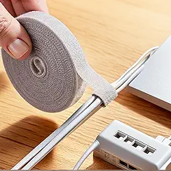 Abraçadeiras de fita de fixação reutilizáveis - Fita de gerenciamento de cabos ajustável para organizar fios, organizador de cabos