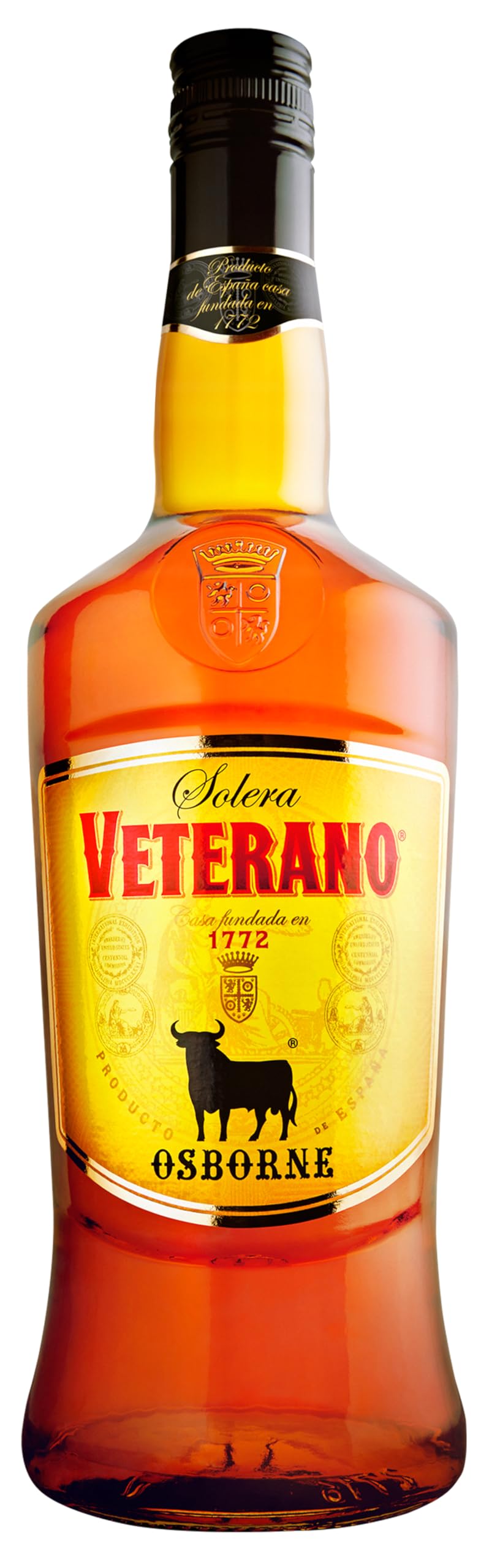 Osborne Veterano – Hochwertige Spirituose aus Spanien hergestellt nach dem Solera-Verfahren mit 30% vol. (1x 0,7l)
