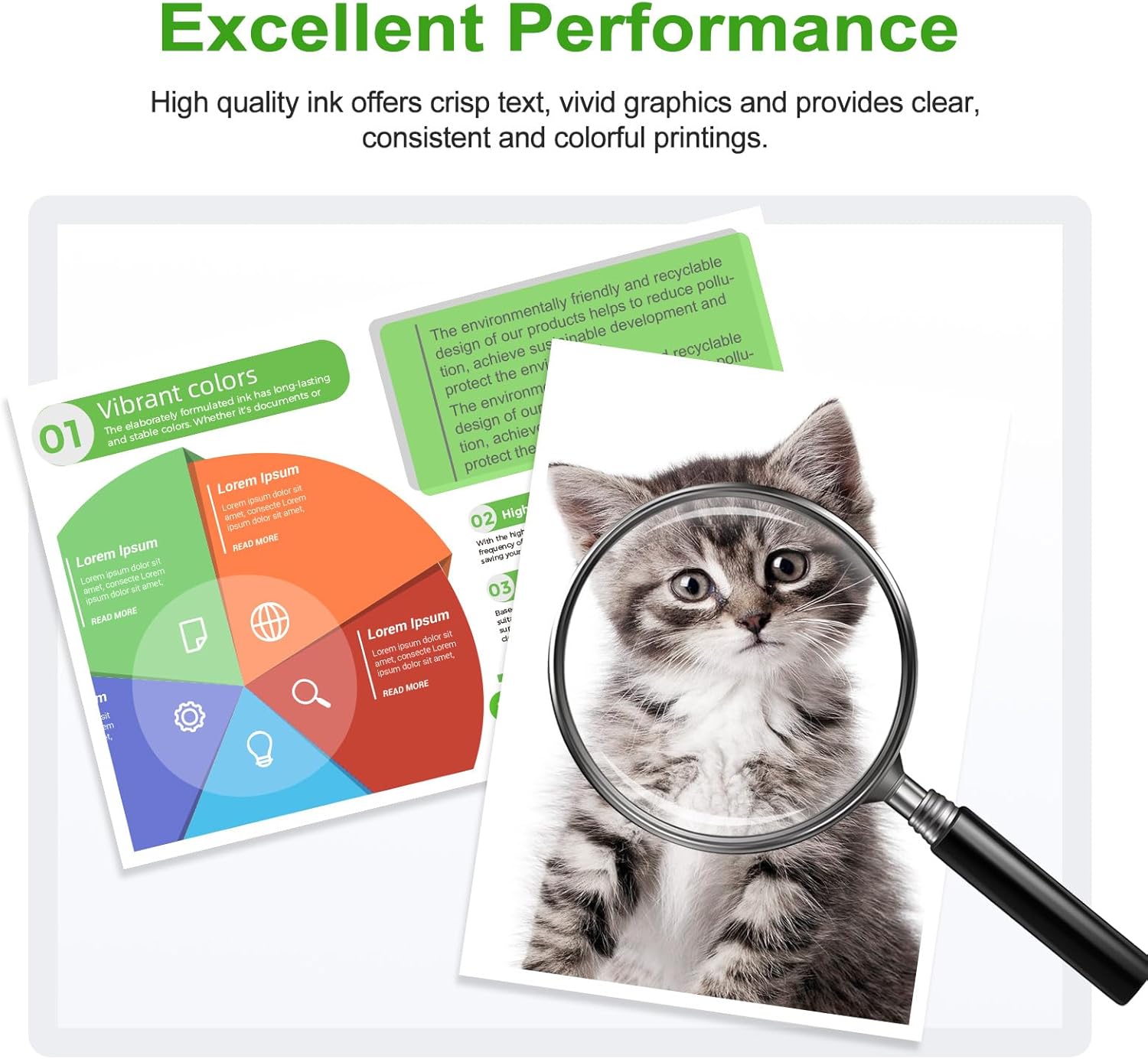 Ankink Compatible 67XL Ink Cartridge(Color 2-Pack) Replacement for HP 67 XL hp67xl hp67 use with 2700 2700e 4100 6400 4155e 2755e 6000 2752e 4100e 6458 6455e 4152 6055e 6052e 4152e 2742e 6400e