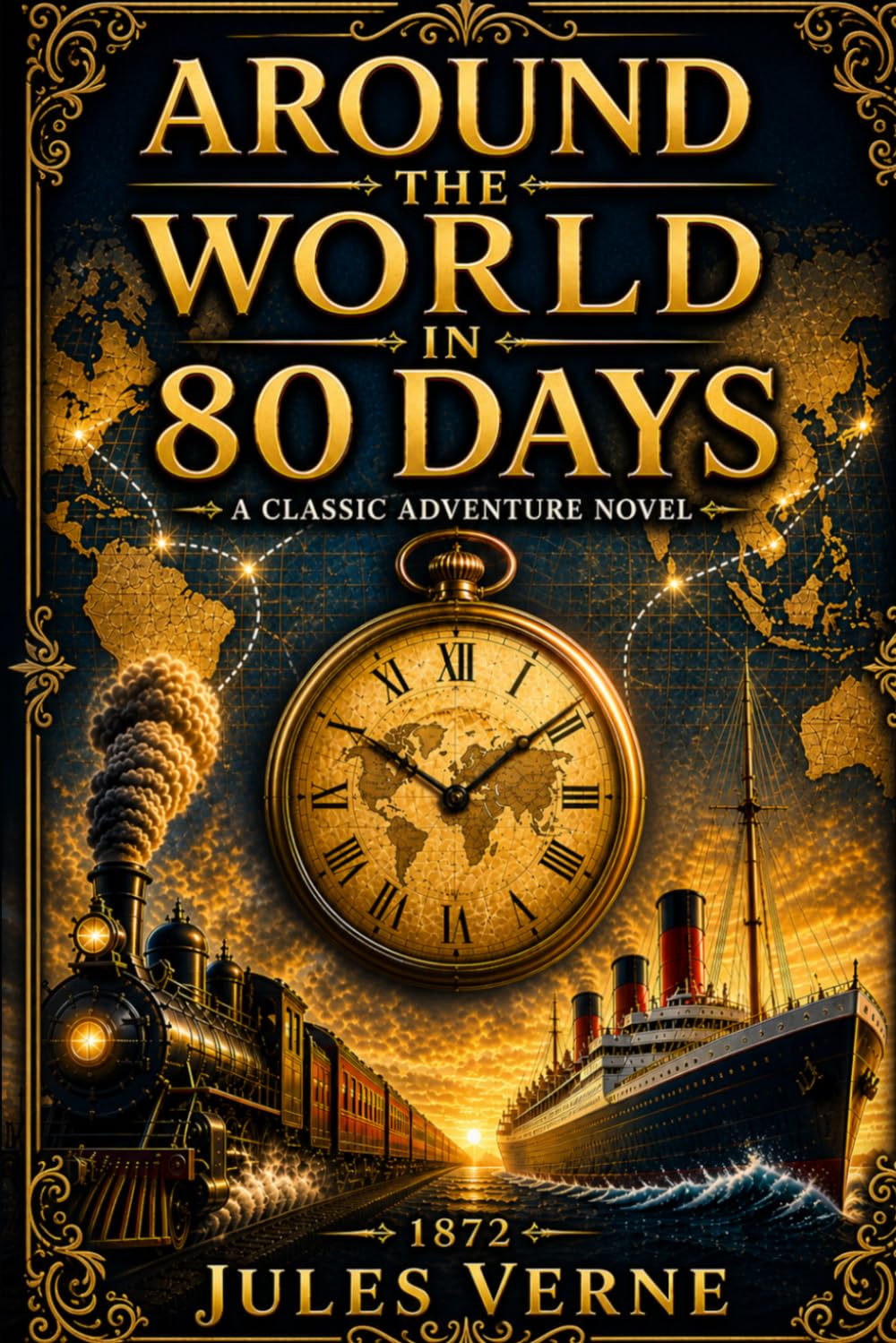 Around the World in Eighty Days: Complete Edition with Introduction, Historical Context, Key Ideas and Themes, Character Insights, and Author Biography