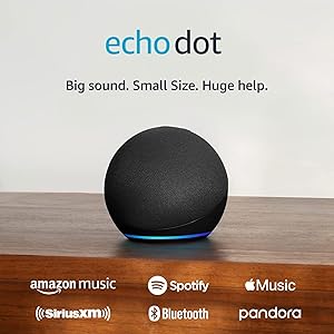 Amazon Echo Dot (newest model) - Vibrant sounding speaker with Alexa+ Early Access, Great for bedrooms, dining rooms and offices, Charcoal