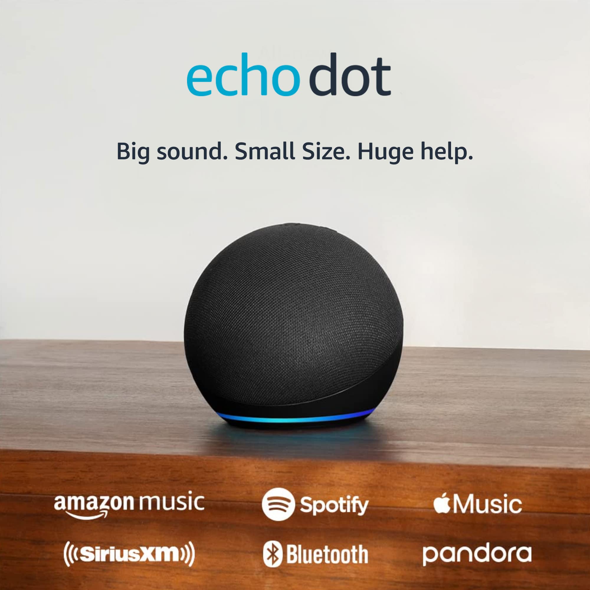 Amazon Echo Dot (newest model), Vibrant sounding Alexa speaker, Great for bedrooms, dining rooms and offices, Charcoal - Image 7