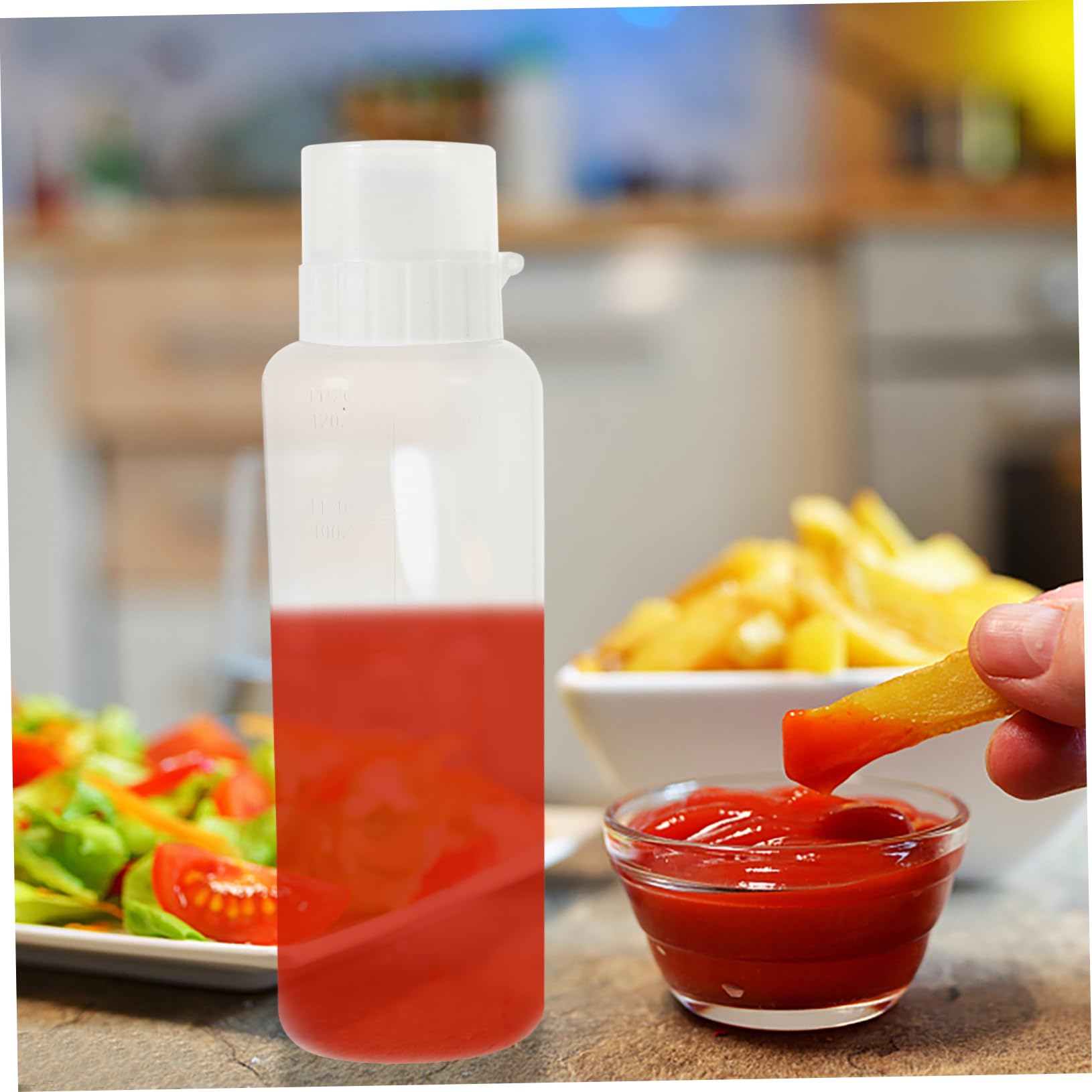 Amazon.co.jp: PAMINGONO 2個 透明プラスチックトマトサルサスクイーズ