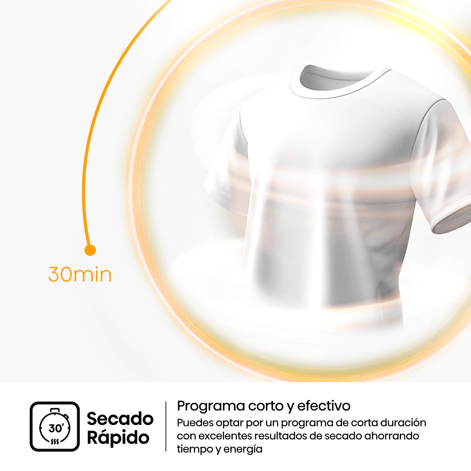 Hisense DH1I800UWDE - Secadora de Ropa 8Kg, Clase D, Secado Automático Auto Dry, Secado Rápido, Secado Delicado, Allergy Care, Filtro de Aroma, Puerta Antienredos, Blanco