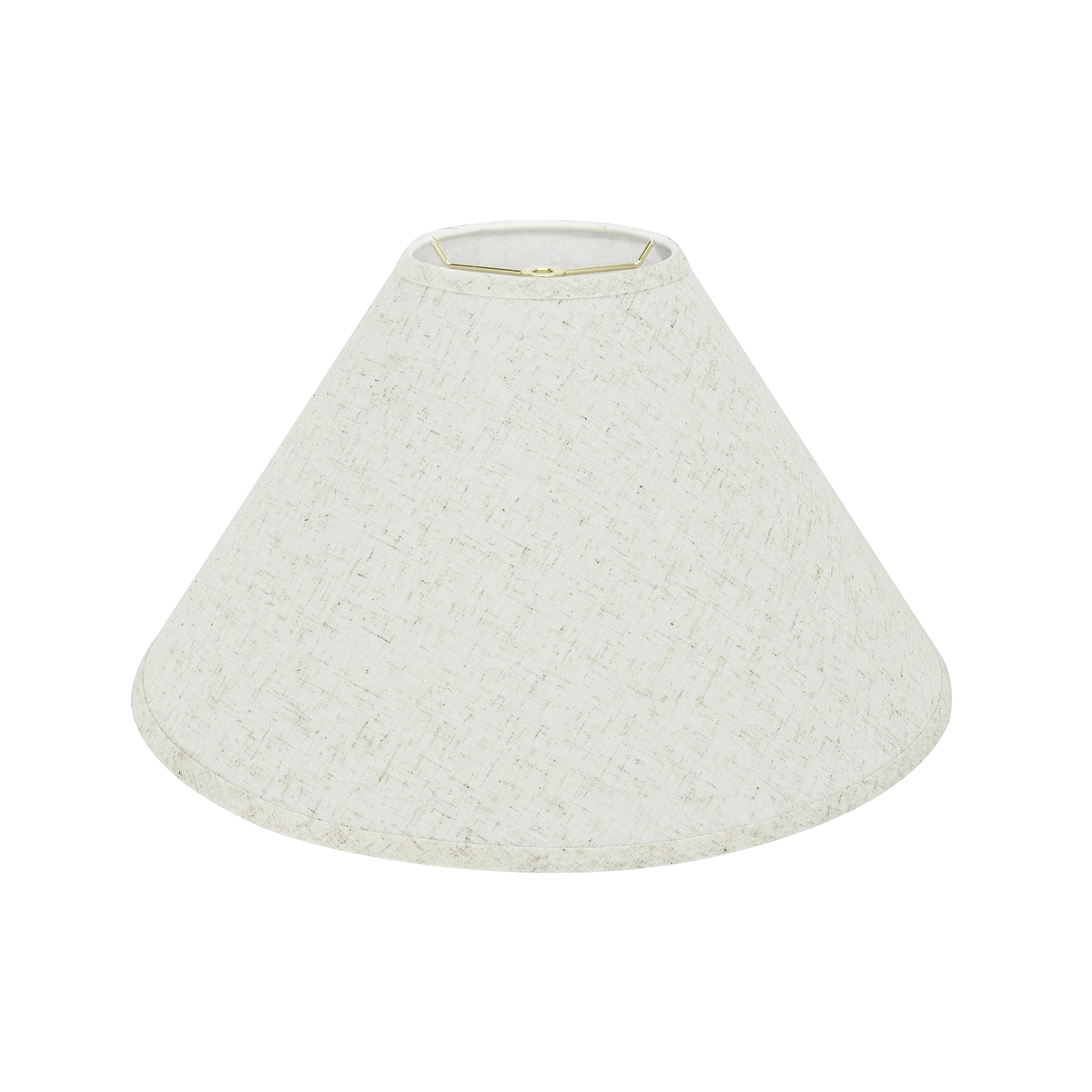 Aspen Creative 32202A Hardback Empire Spider Lamp Shade in Flaxen, 6" Top x 19" Bottom x 12" Slant Height