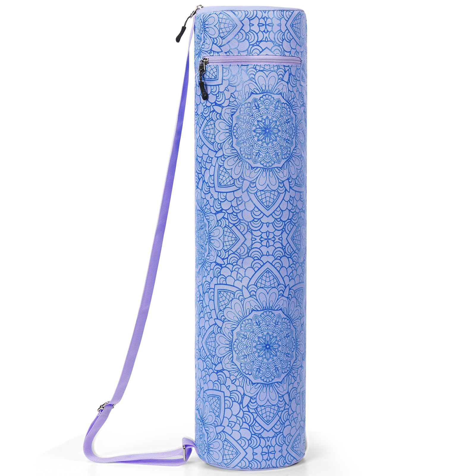 Gonex Yoga Mat Bag, Full-Zip Exercise Yoga Mat Carry Bag Durable Waterproof Oxford Cloth with Wet Pocket Zipper Pocket, Yoga Carrier Adjustable Shoulder Strap
