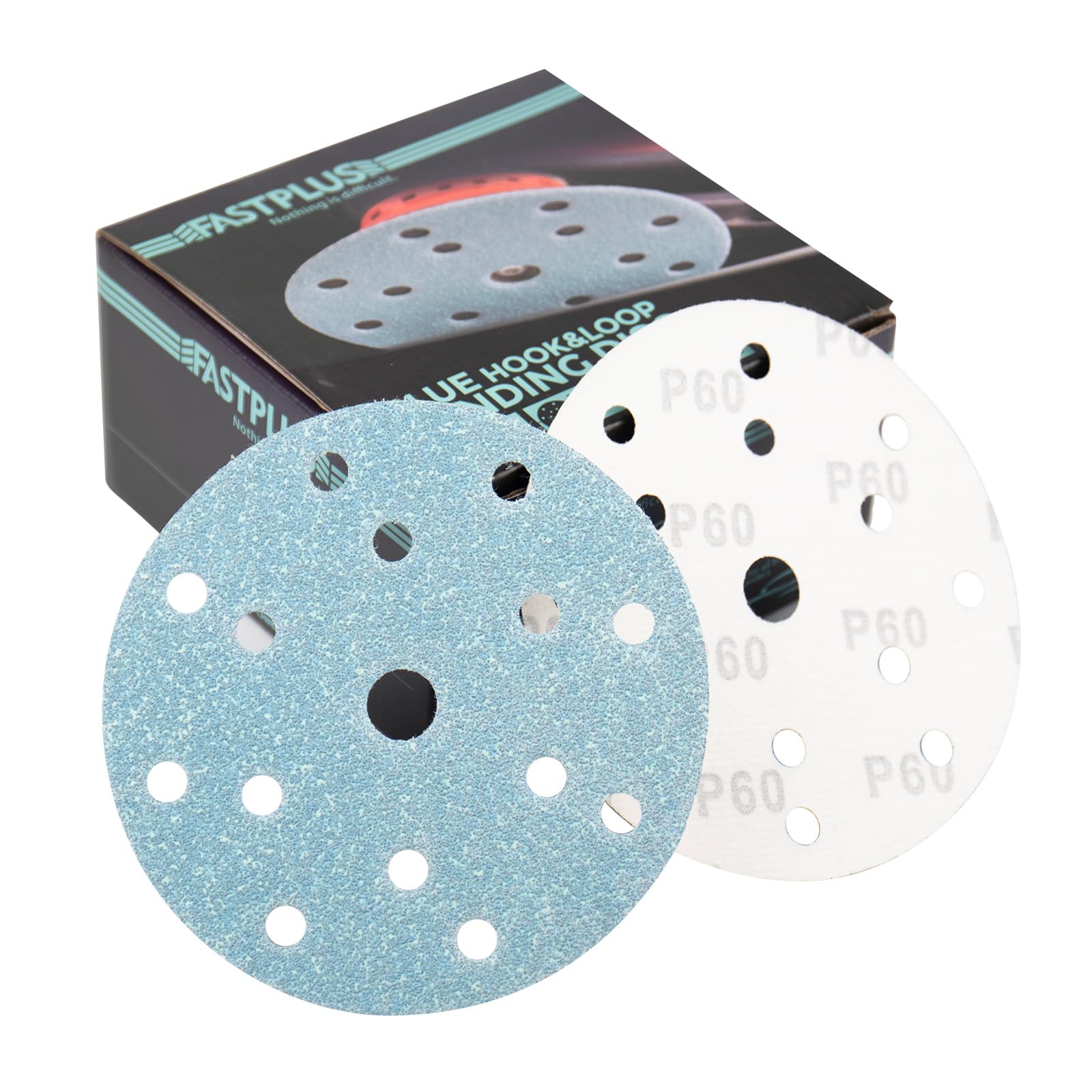 Disques de ponçage 150 mm grain 600 pour ponceuse orbitale 15 trous