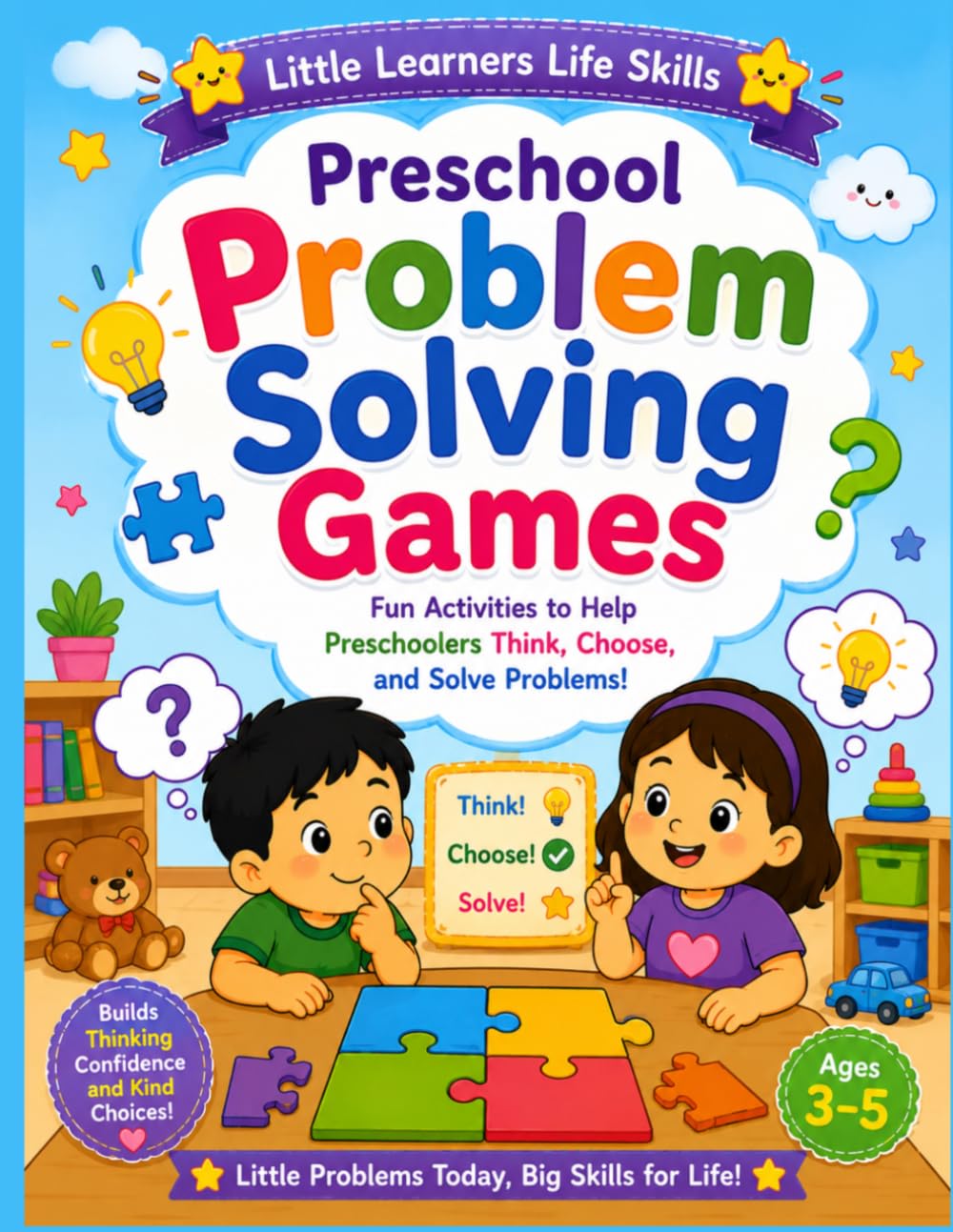 Preschool Problem Solving Games: Fun Activities to Help Preschoolers Think, Choose, and Solve Everyday Problems (Little Learners Life Skills)