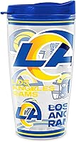 Vista 23 de Rico Industries NFL Football Vaso con aislamiento de pared doble Mayhem de 16 onzas, Tritan, con tapa