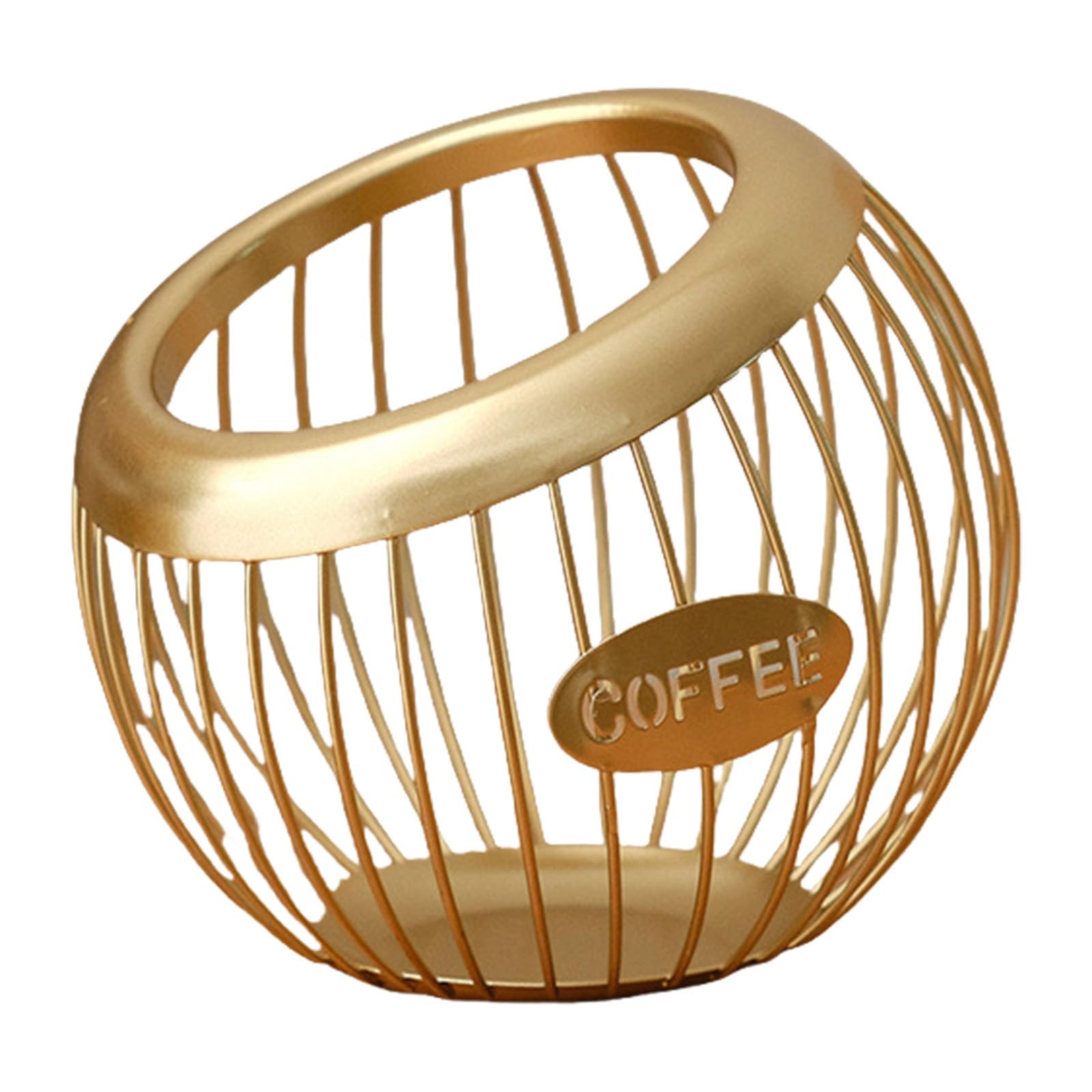 Buxuaaaa Multipurpose Sturdy Elegant Coffee Storage Basket Opening to Keep Your Coffee Gear Organized and Easy Accessible Lover Gifts