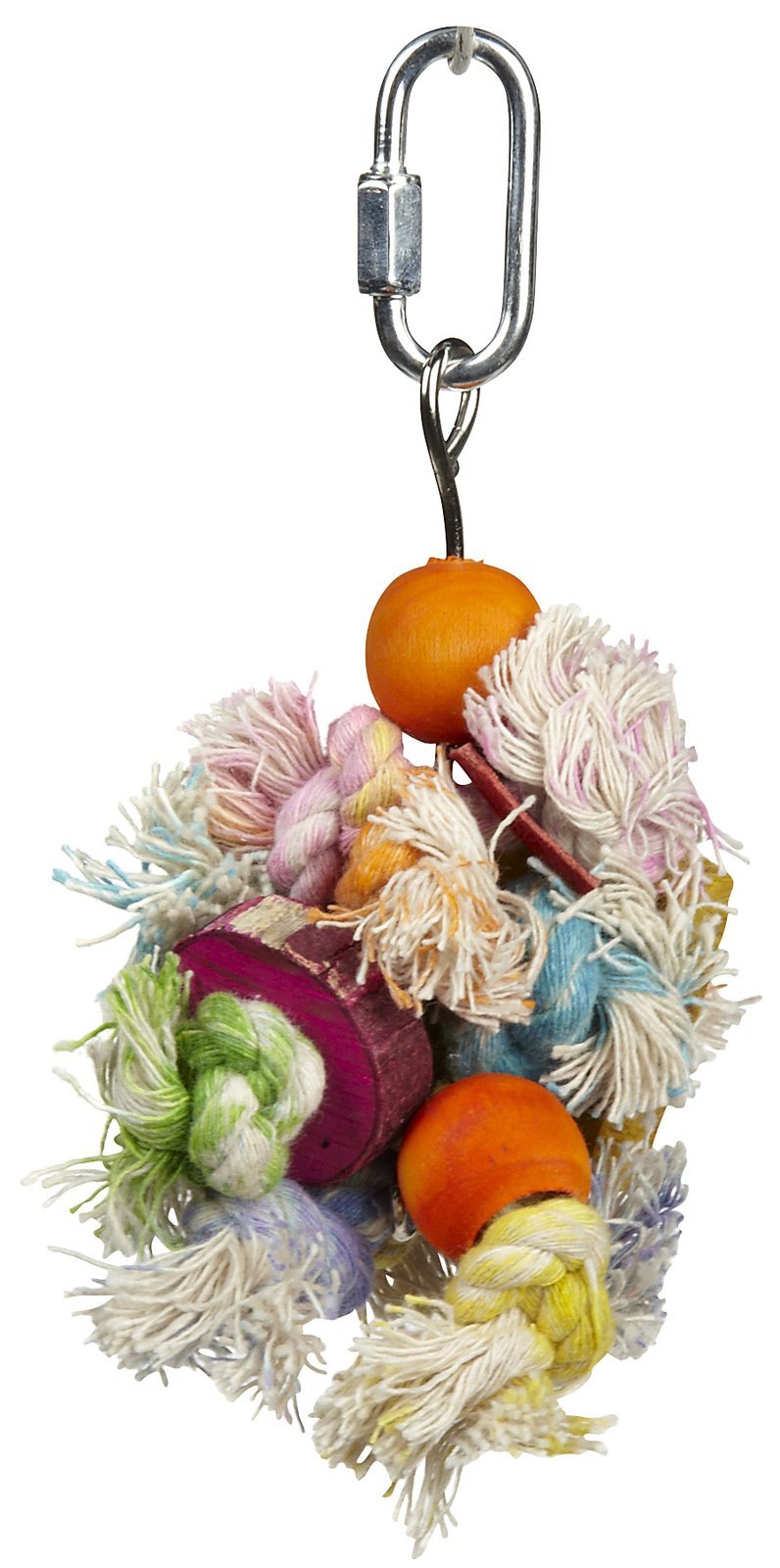 Penn-Plax Shaggy Kabob Bird Toy, Keeps Small Bird Breeds Stimulated and Entertained for Hours (BA930) Small