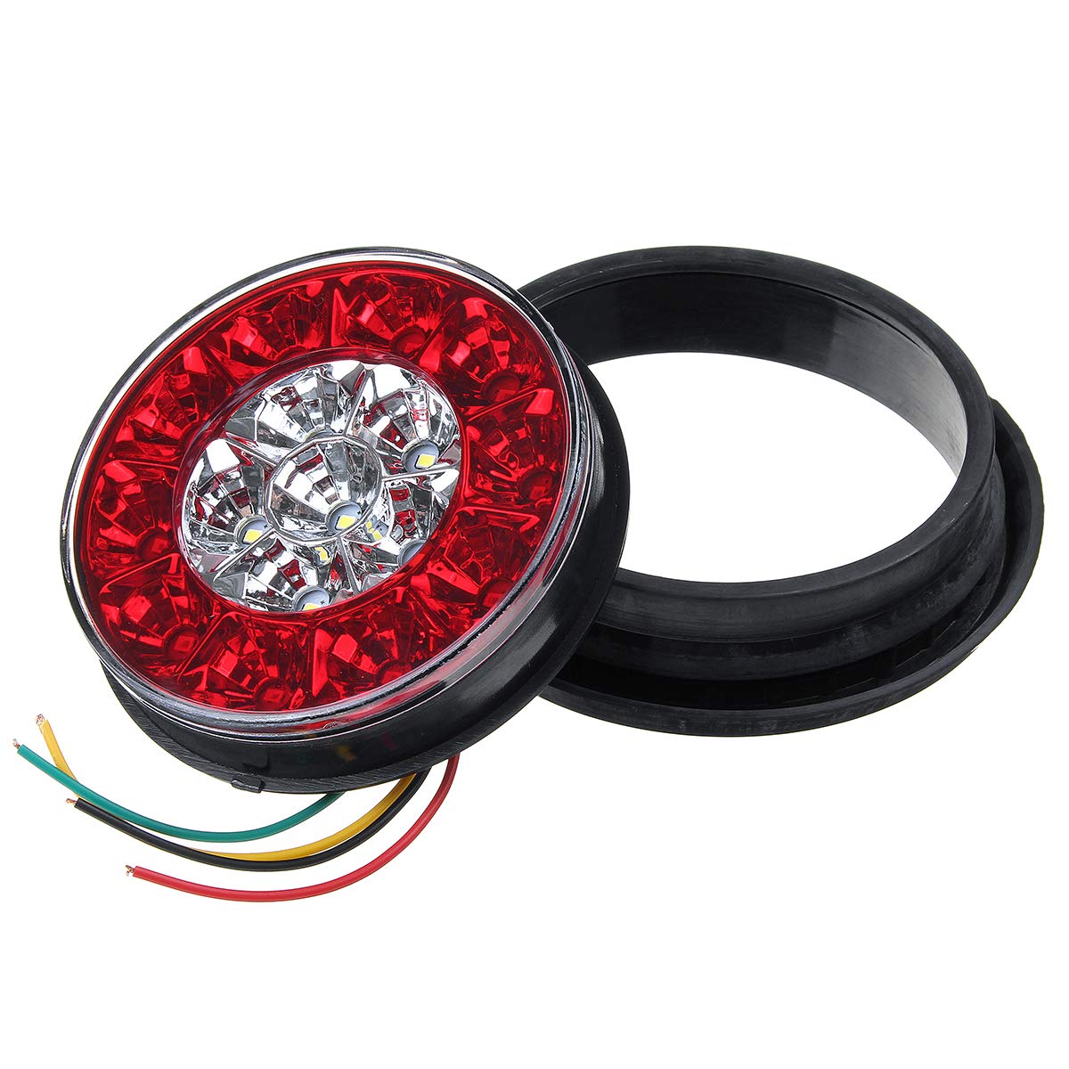 YONGYAO 4PCS 24V 16Leds Indicatori di Direzione per Auto Luci di Arresto per Freno Lampade di Coda Impermeabili per Camion Rimorchio Camion