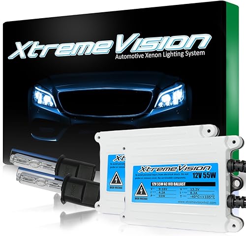 Vista 26 de XtremeVision Paquete de xenón 9005 10K 55W AC - Balasto de CA delgado - HB3, 9011 - Bombillas de xenón azul oscuro - 1 par