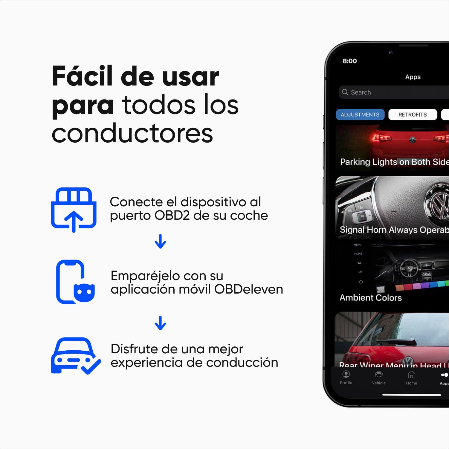 Obdeleven Herramienta de escaneo con Cable eléctrico y codificación diagnóstica por Bluetooth, Edición Pro Obtenga de próxima generación Profesional, Android 4.0
